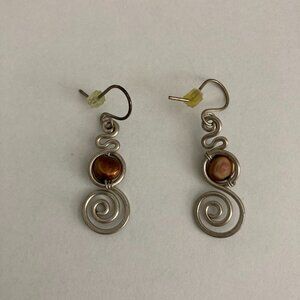 Silver & Bronze Earrings